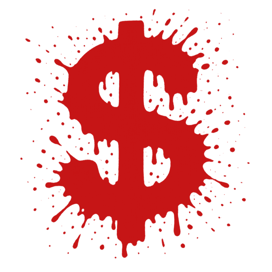 Dollar Splatter Background