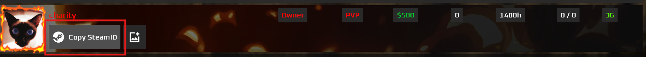 How to copy SteamID in-game