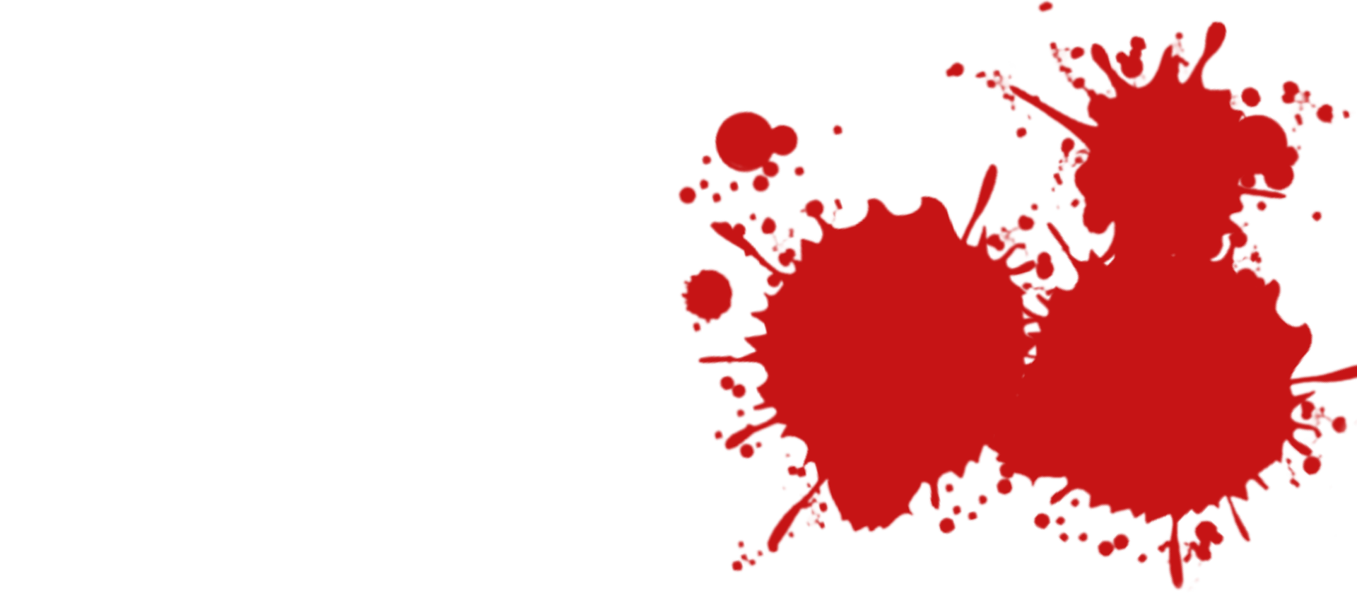 Custom weapons blood splatter decoration