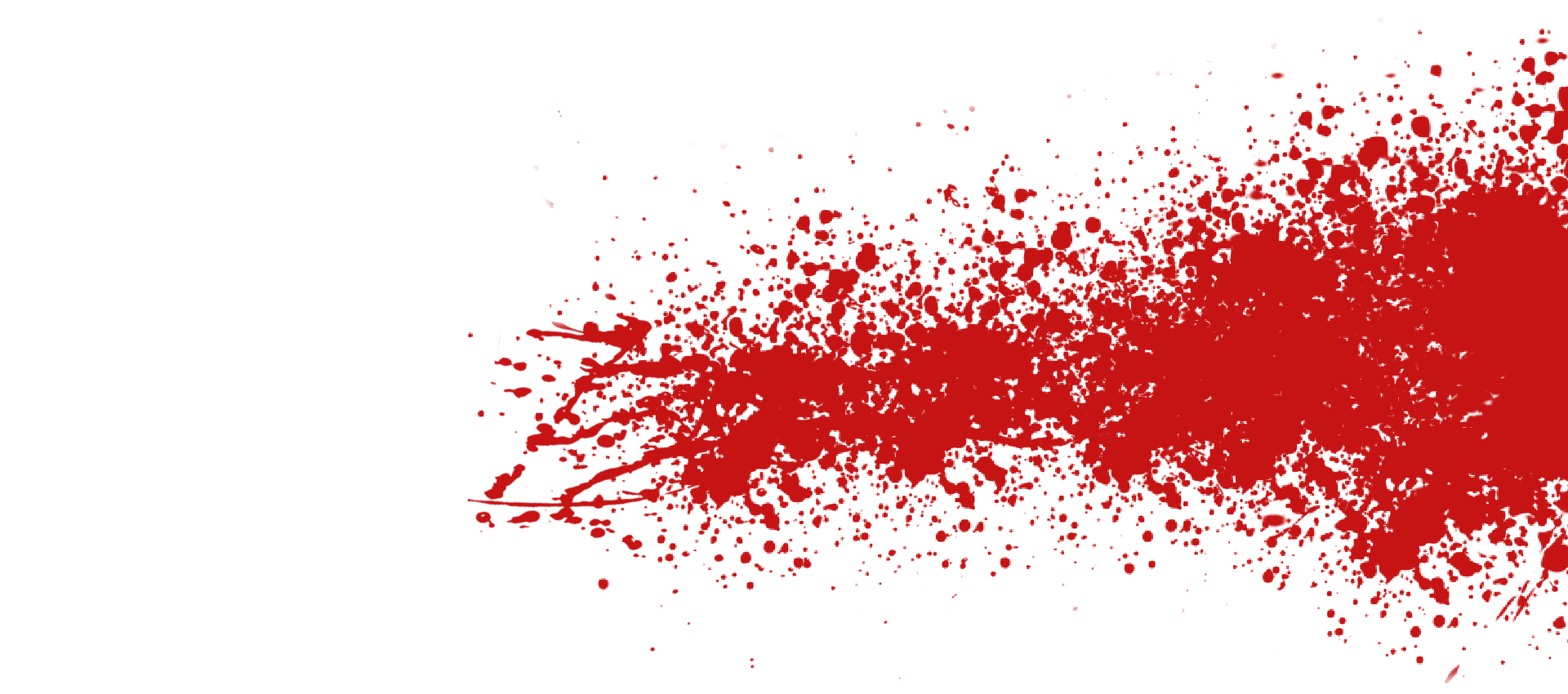 Gaming features blood splatter decoration