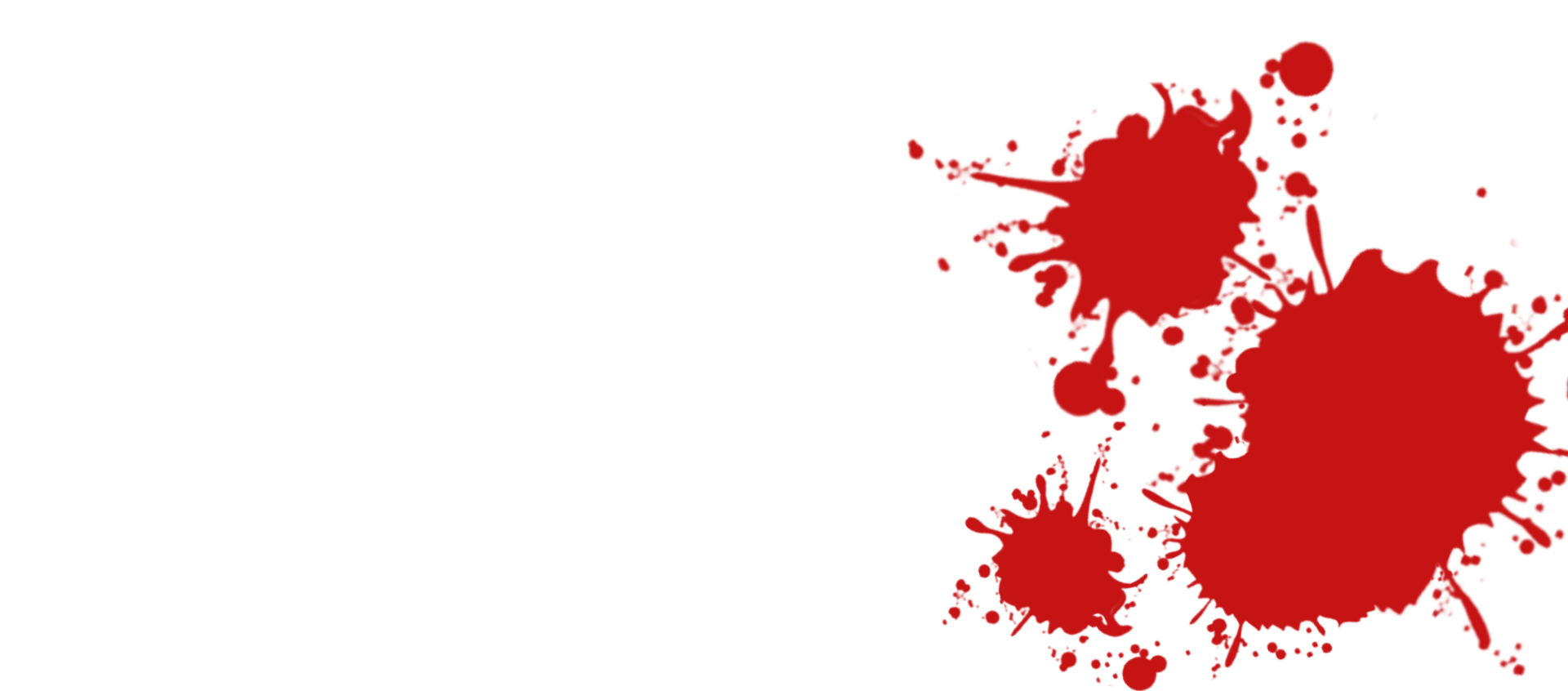 Medical system blood splatter decoration